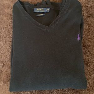 Long sleeve black sweater Polo